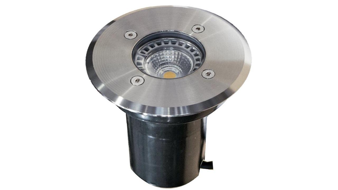 Inground Up Light MR16 Round 316 Stainless Steel Face Plate 12cm Open IP67