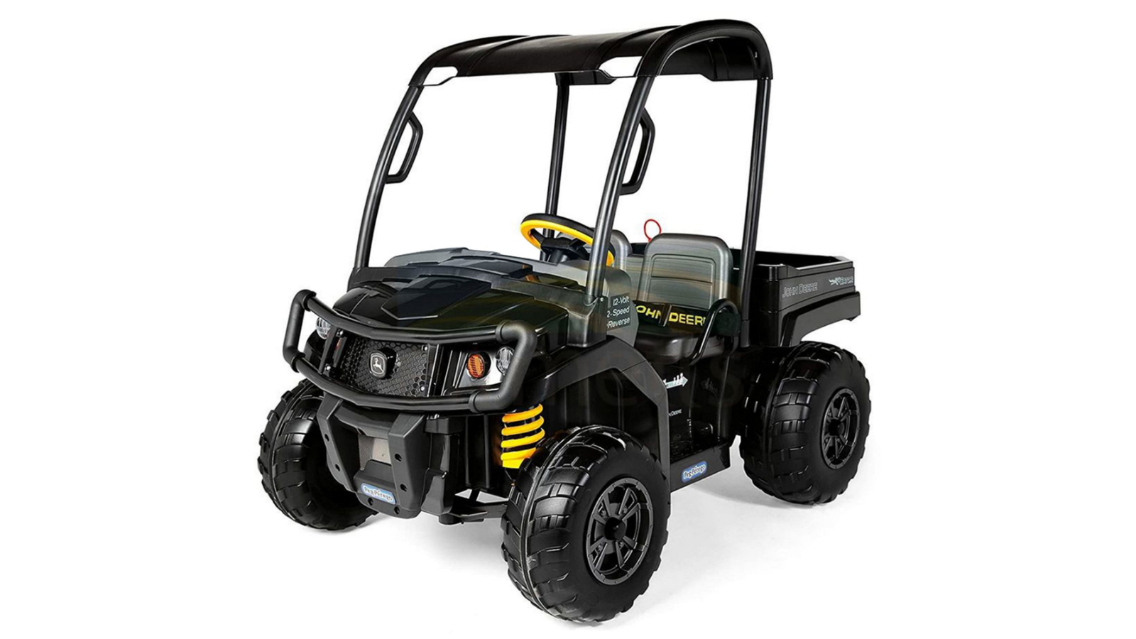 John Deere Kids 12V Battery Dual Seat Gator XUV Ride-On Car - Midnight Black