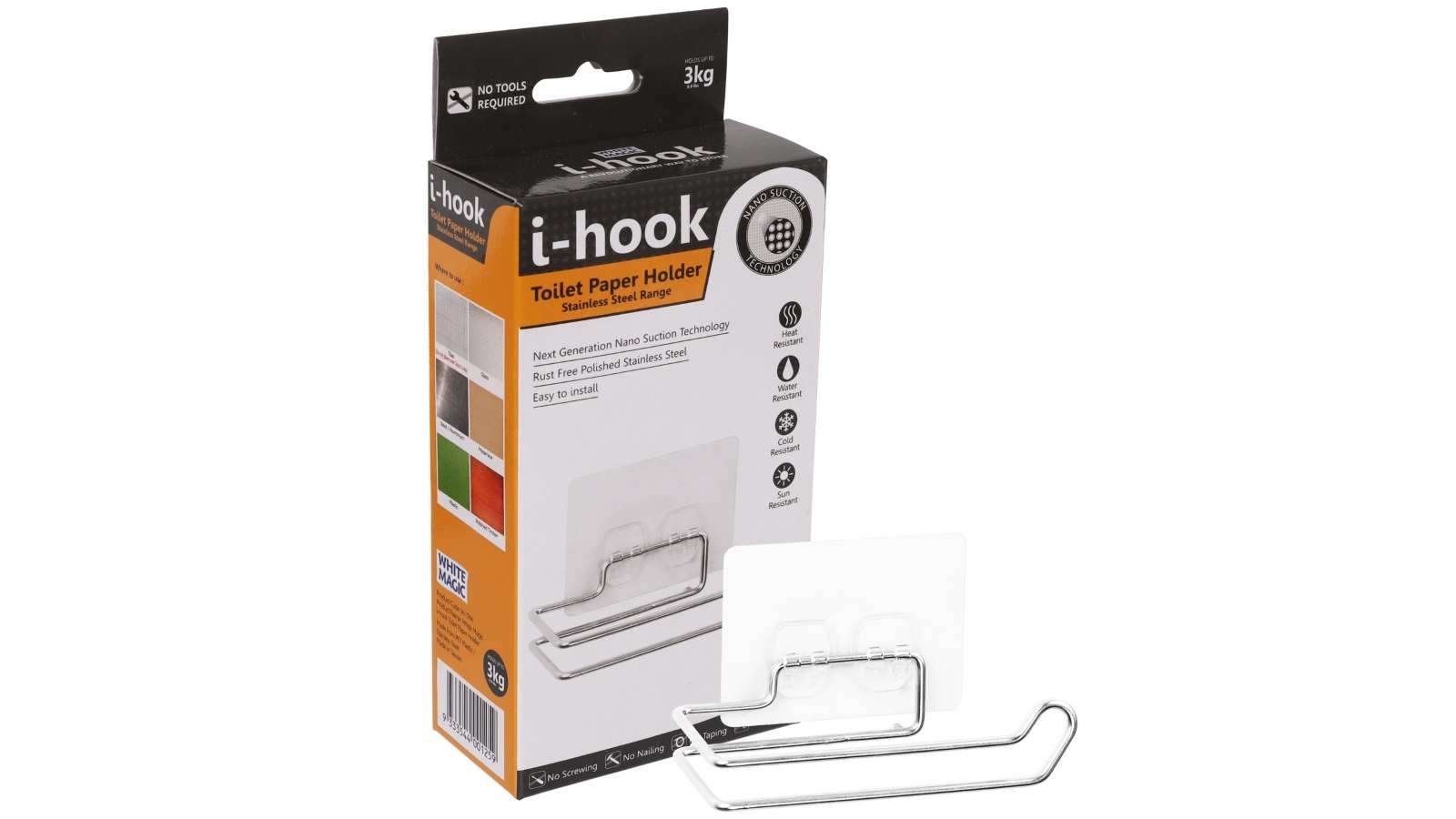 White Magic i-hook Toilet Paper Holder