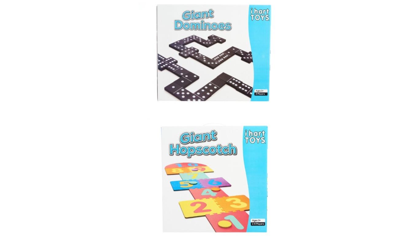 IHart Toys Giant Domino and Hopscotch Bundle