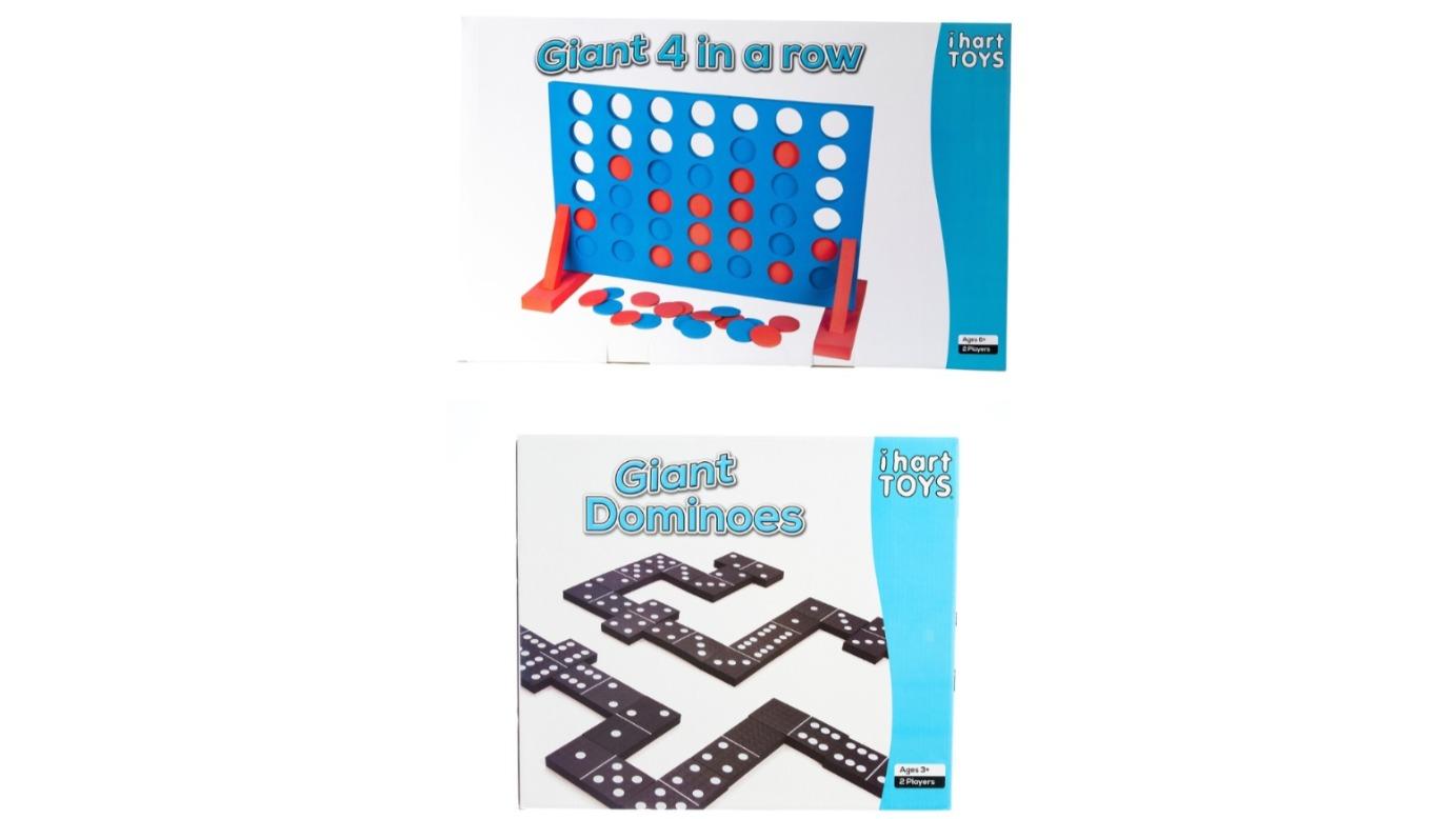 IHart Toys Giant 4 in a Row and Domino Bundle