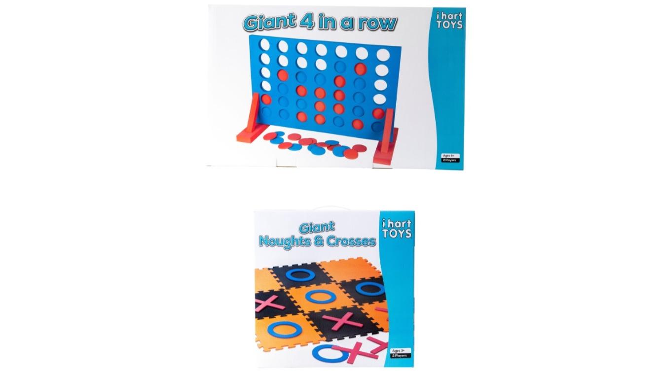 IHart Toys Giant 4 in a Row and Nought Crosses Bundle
