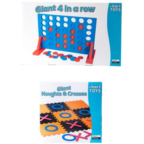 IHart Toys Giant 4 in a Row and Nought Crosses Bundle
