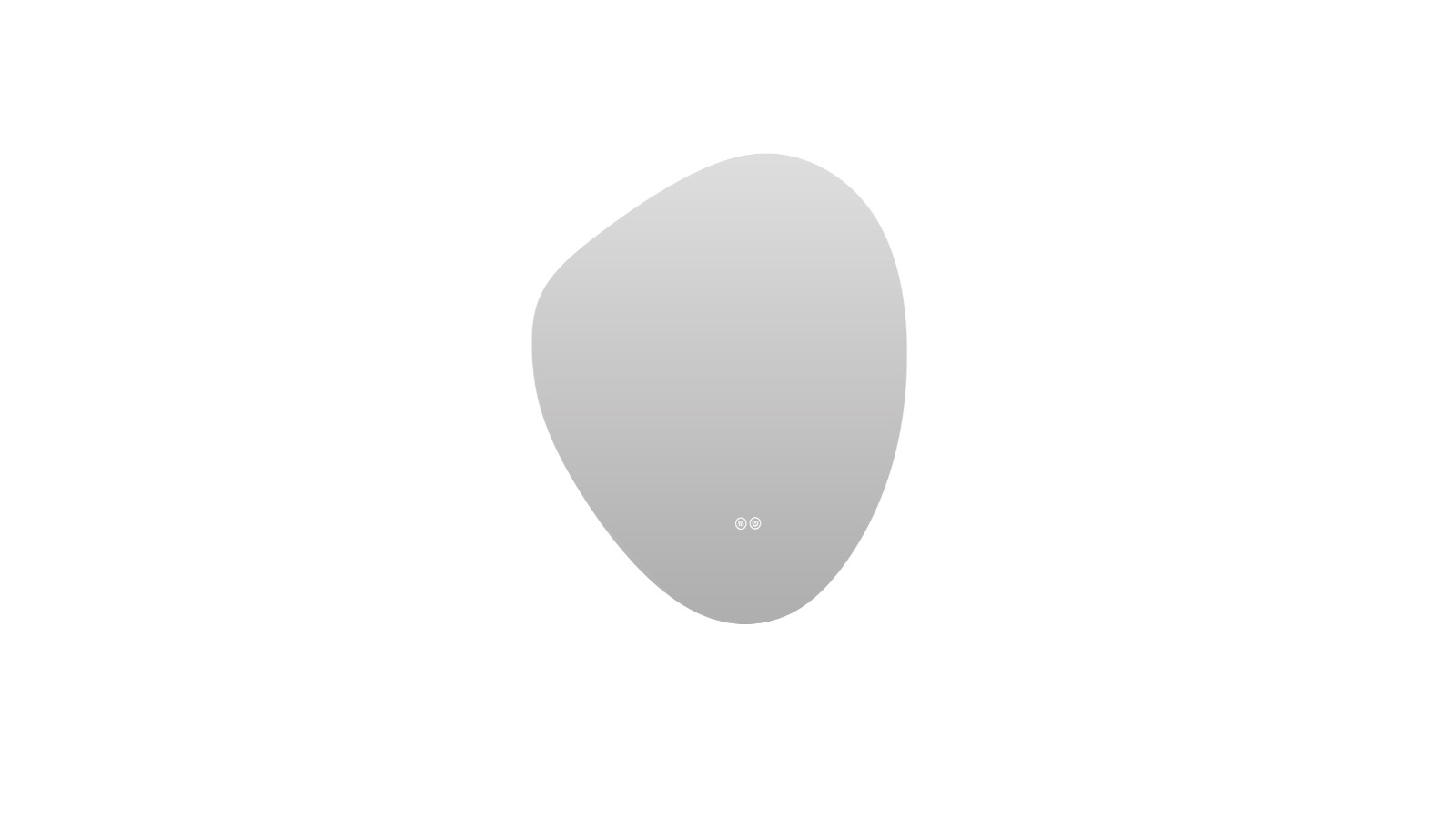 Ilume 690mm Organic Demister Tri-Colour LED Mirror