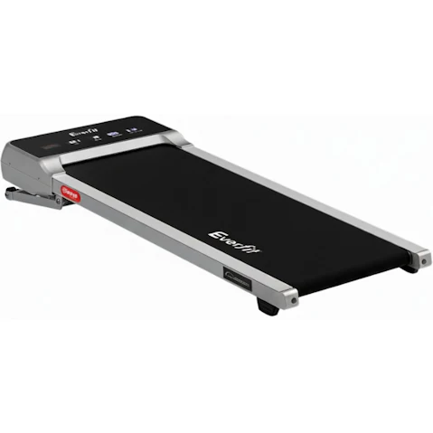 Everfit 3-in-1 Home/Gym Auto Incline Under Desk Treadmill with Wide Belt - Silver