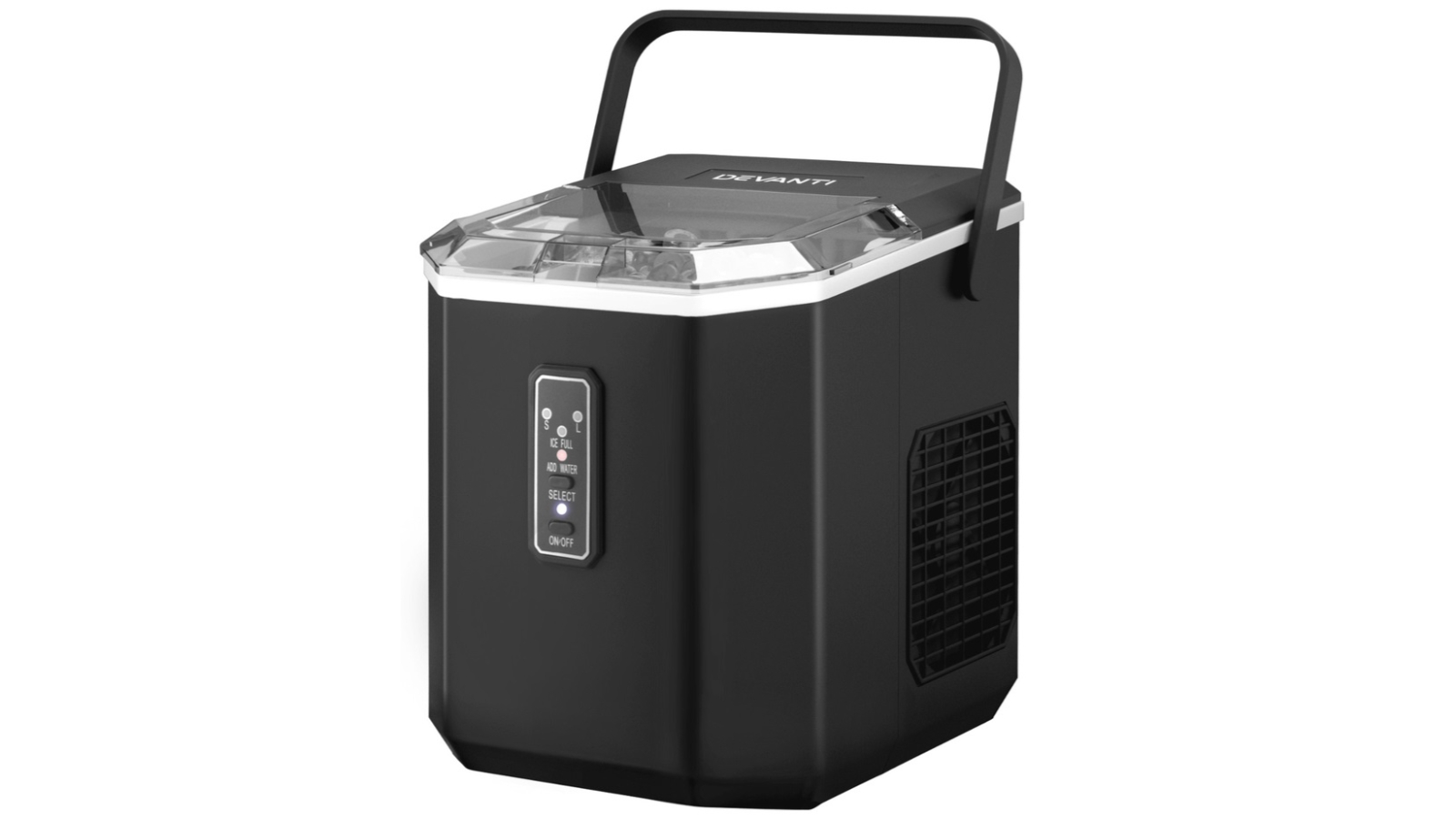 Devanti 1.3 Litre Ice Maker Machine with Scoop Holder - Black