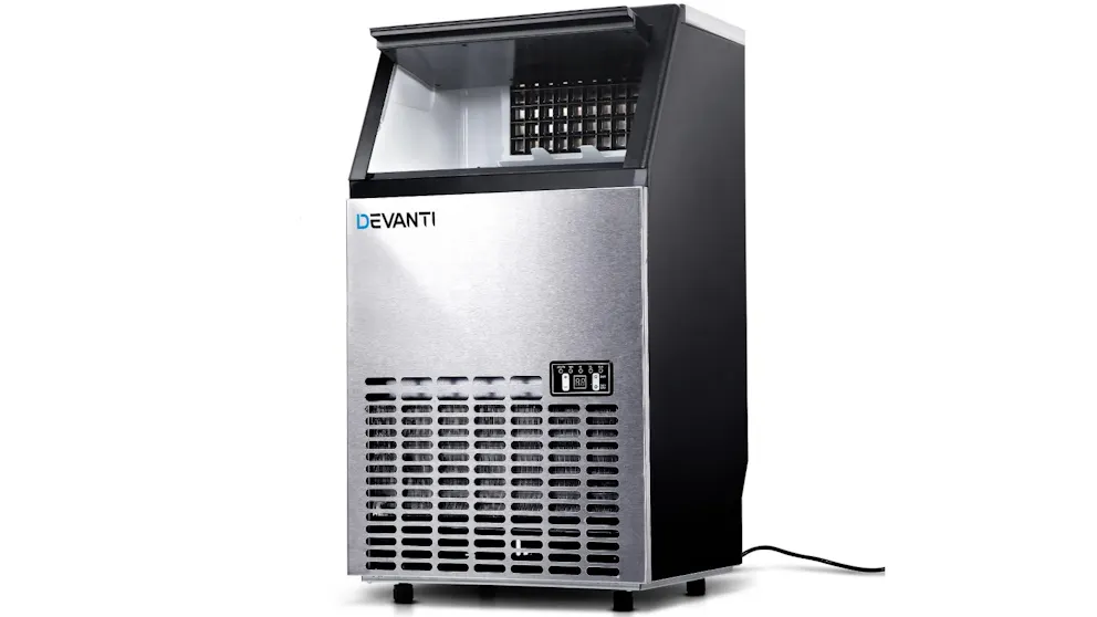 Devanti 45-60kg Commercial Ice Cube Maker | Harvey Norman