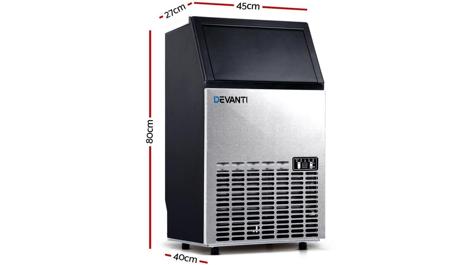 Devanti 4560kg Commercial Ice Cube Maker Harvey Norman