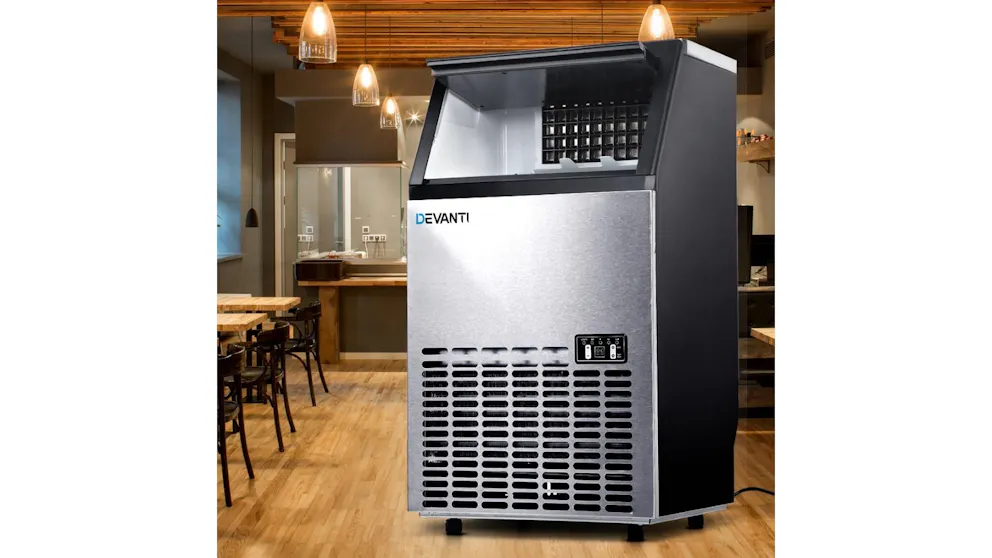 Devanti 45-60kg Commercial Ice Cube Maker | Harvey Norman