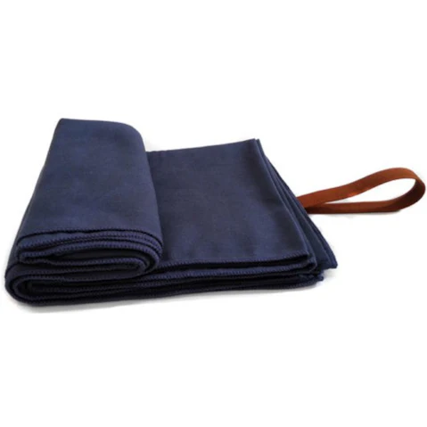 TODO Yoga Pilates Hand Towel Mat Workout Absorbing Microfibre 140 x 70cm - Navy