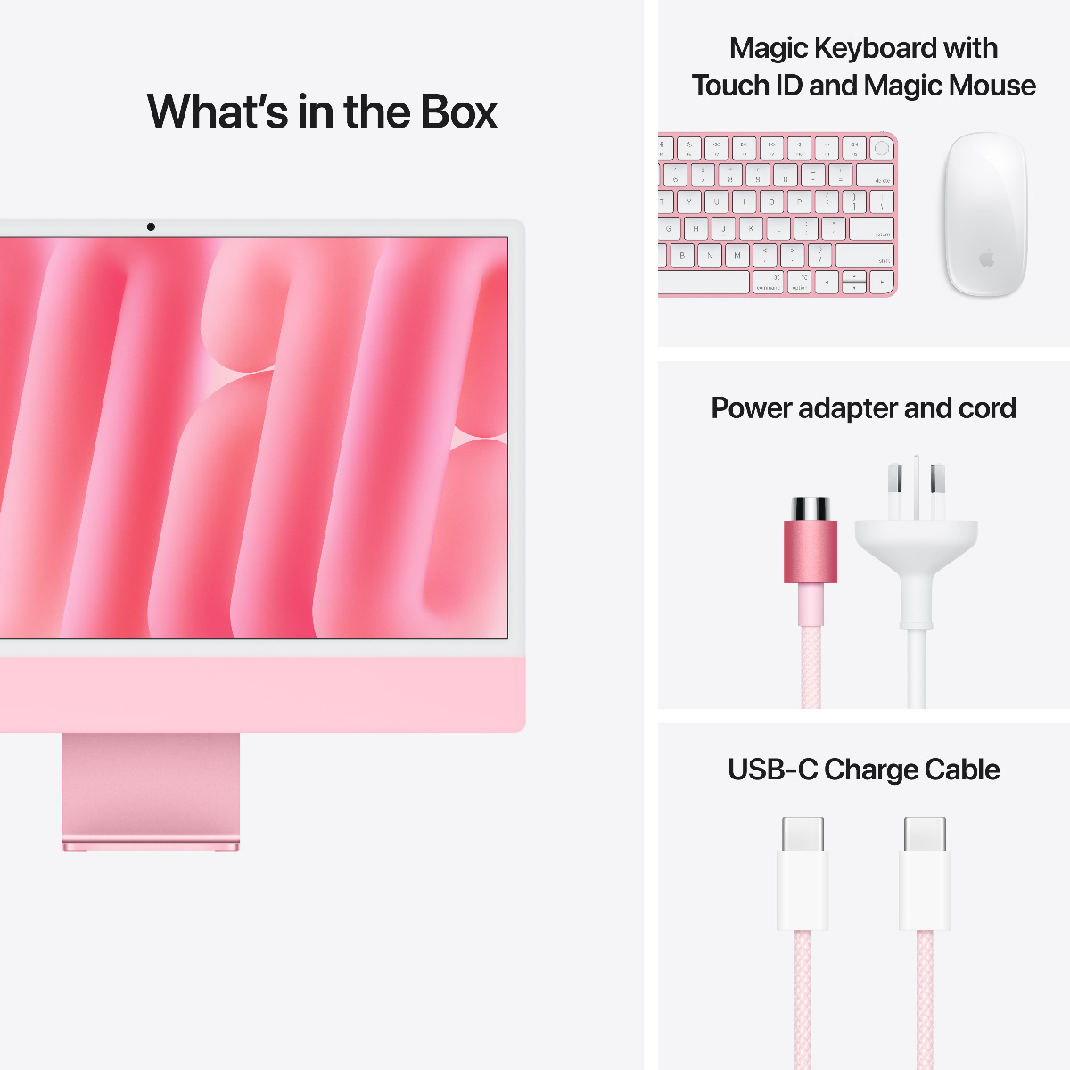 iMac24インチ M1 16GBメモリー/512GBストレージ ピンク Apple - iMac 24-inch All-in-One - M4 chip - Built for Apple