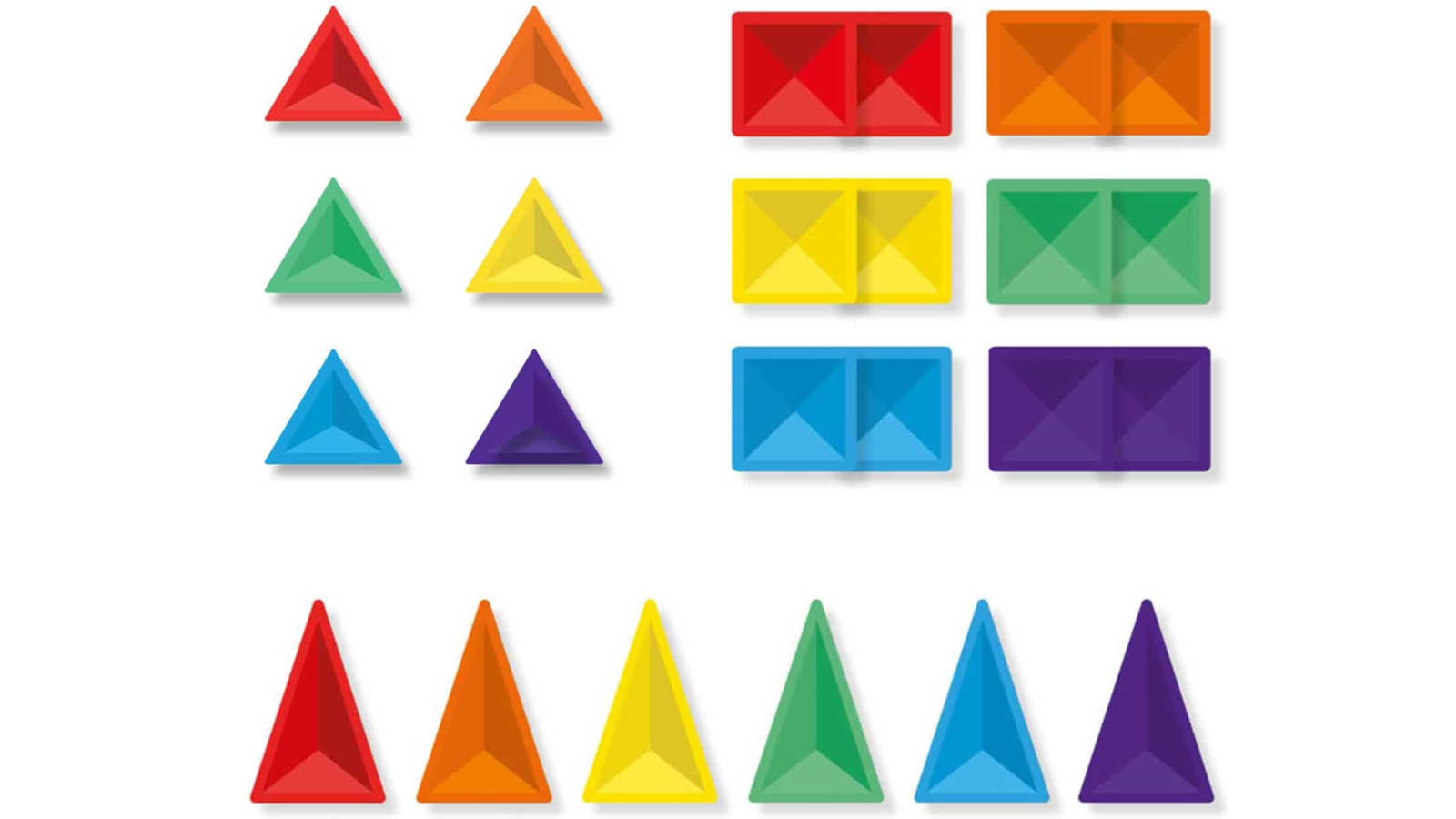 Connetix 24 Piece Rainbow Mini Pack