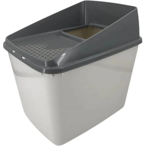 YES4PETS Top Entry Cat Litter Box No Mess Large Enclosed Covered Tray - X-Large