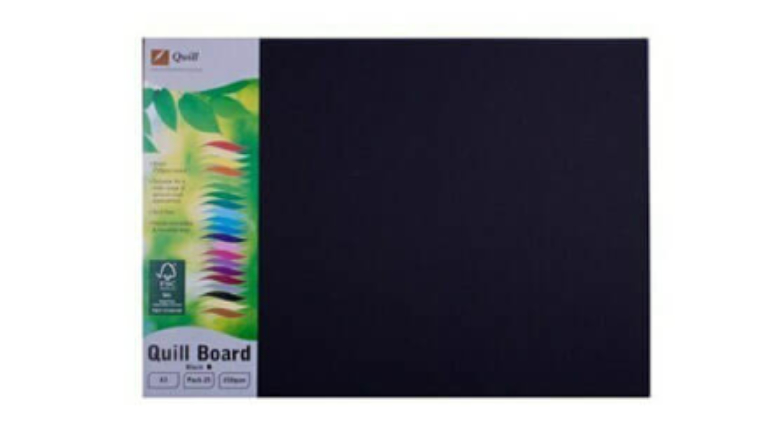 Quill Pack of 25 A3 Cardboard - Black