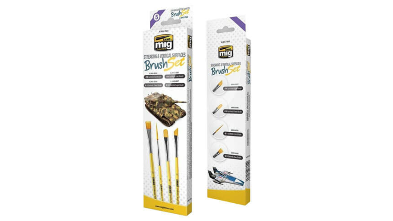 Ammo by MIG Brushes Set Streak Vertical Harvey Norman