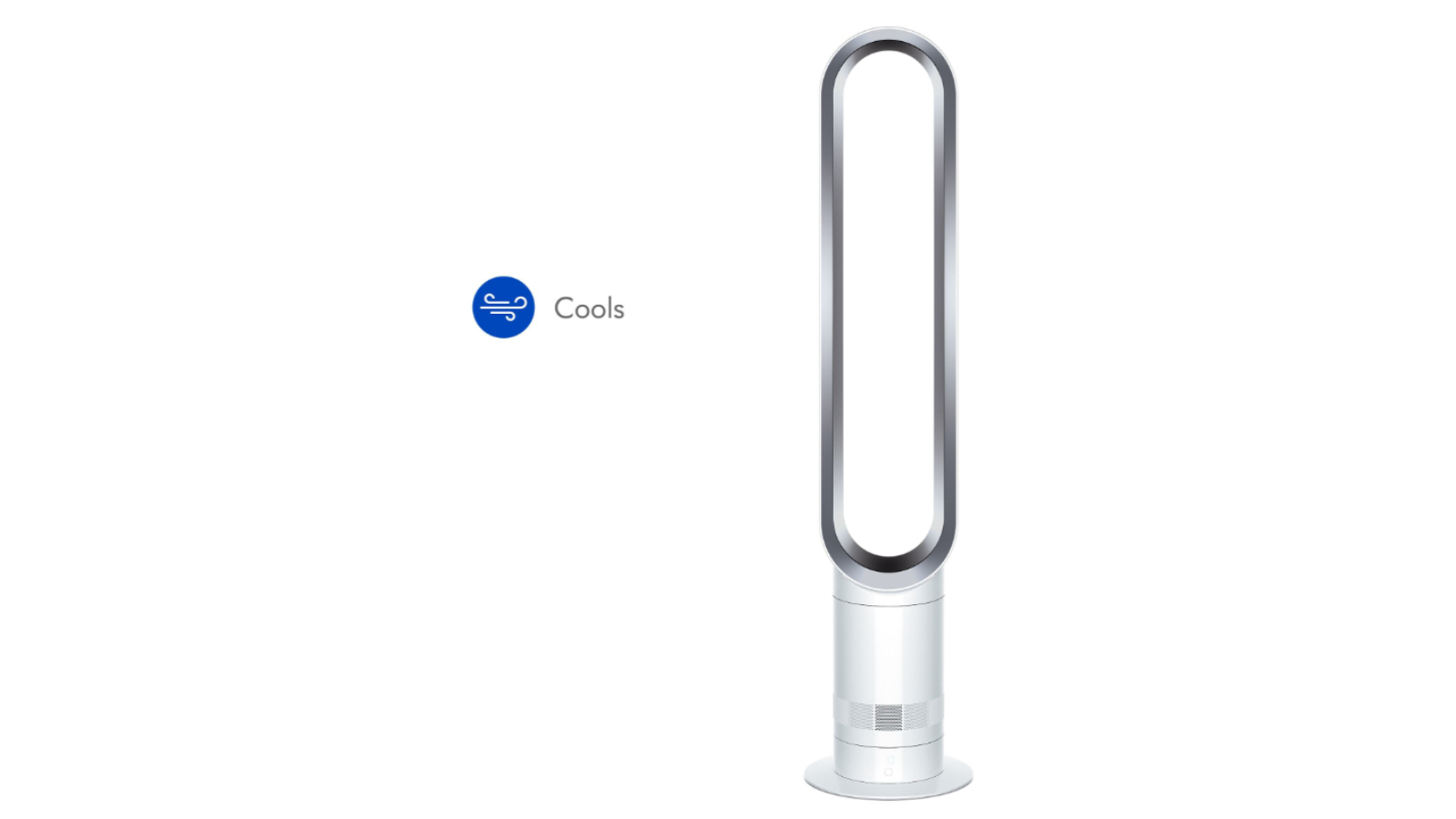 Dyson AM07 Cool Tower Fan - White/Silver | Harvey Norman