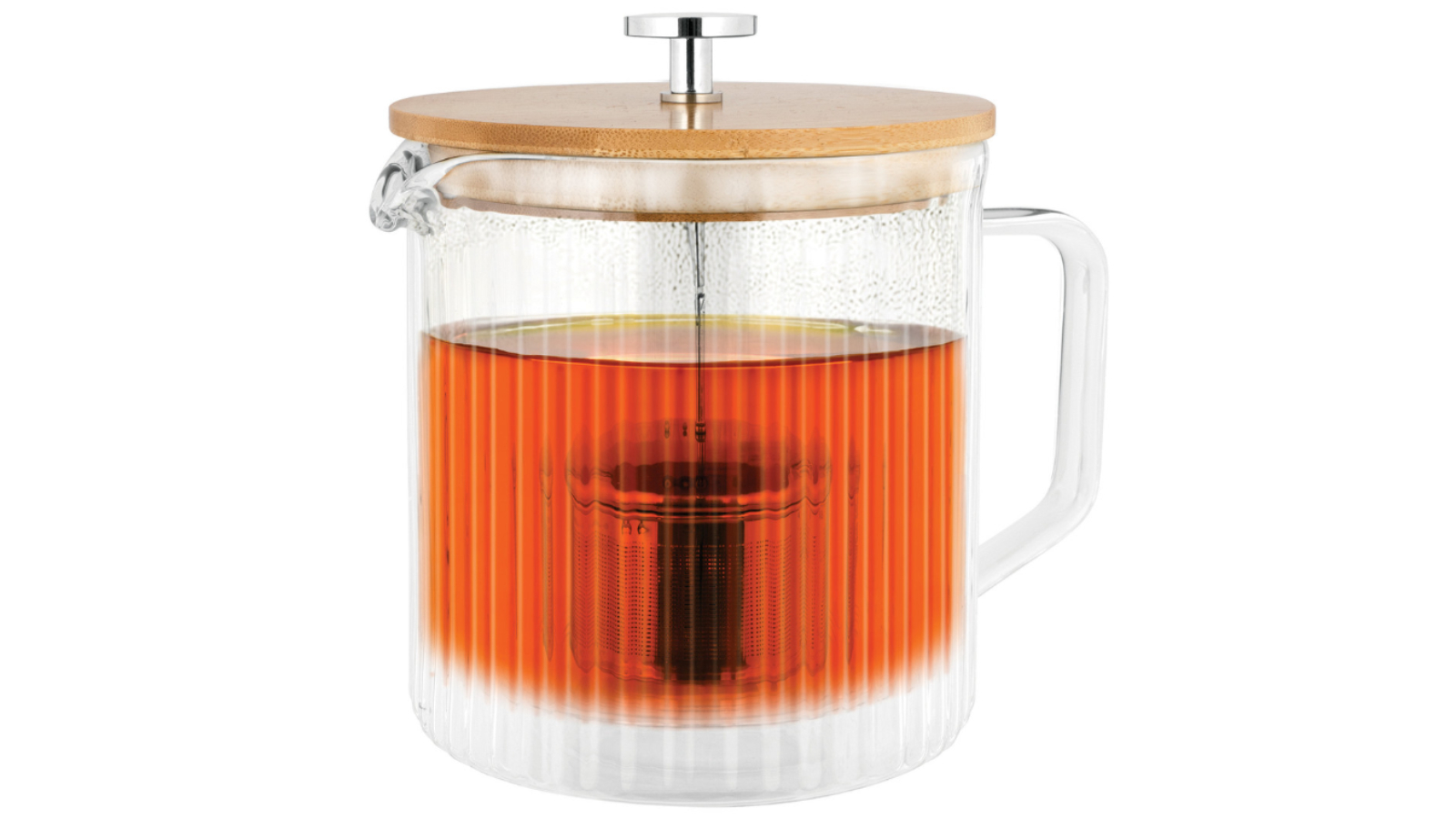 Avanti 950ml Rigato Double Wall Teapot