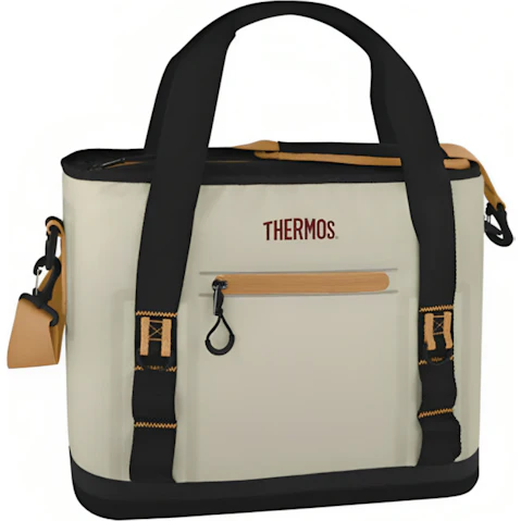 Thermos 24 Can Cooler Portable Bag Cream
