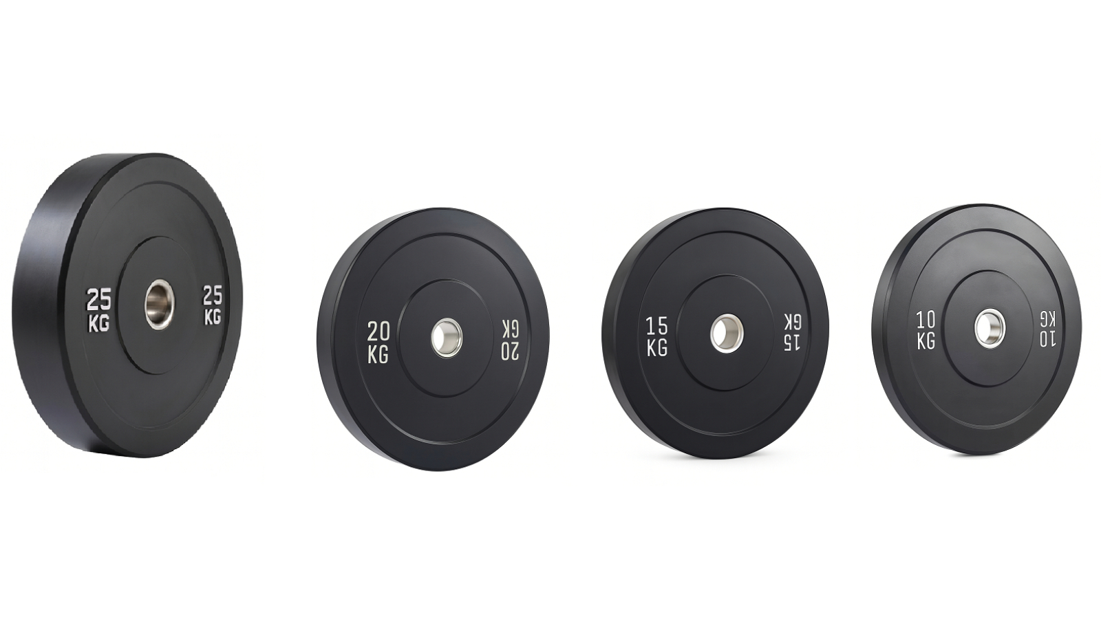 Kangaroo Fitness Black Durable and Reliable Bumper Weight Plate