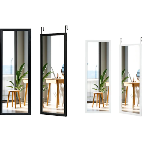 Costway Full-Length Wall/Door Mounted Hanging Dressing Mirror