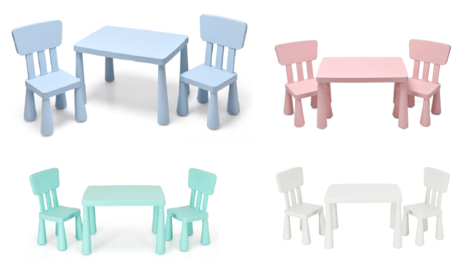 Costway Study Drawing Table and Chair Set