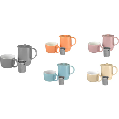 Maxwell and Williams 450ml Cafe Life Porcelain Tea-for-One with Infuser