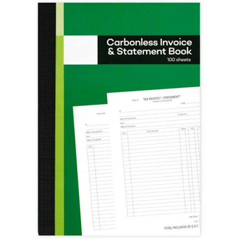 YES4HOMES Set of 12 100 Page Carbonless Invoice Book and Statement