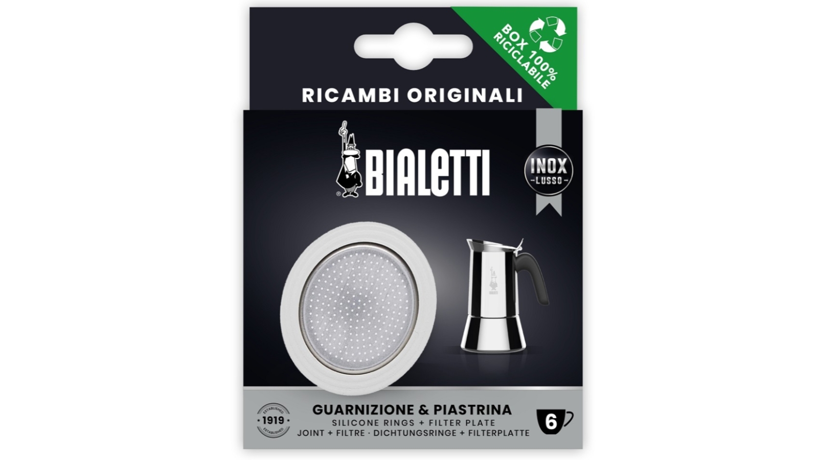 Bialetti BRIKKA 2 Cups - 100ml BLACK Stove Top Espresso Maker - BOXING WEEK  SALE