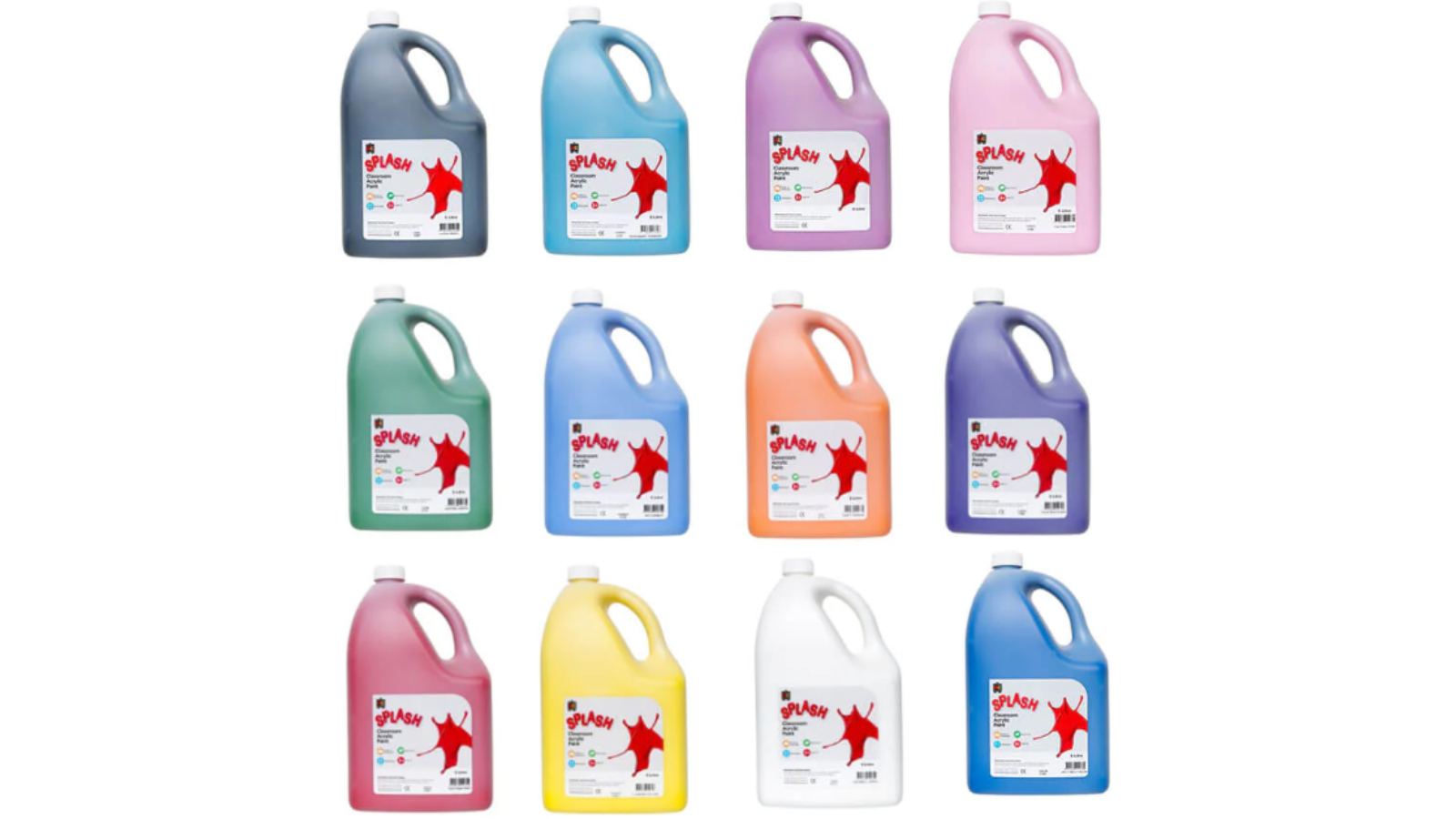 Educational Colours Splash Classroom 5 Litre Acrylic Paint