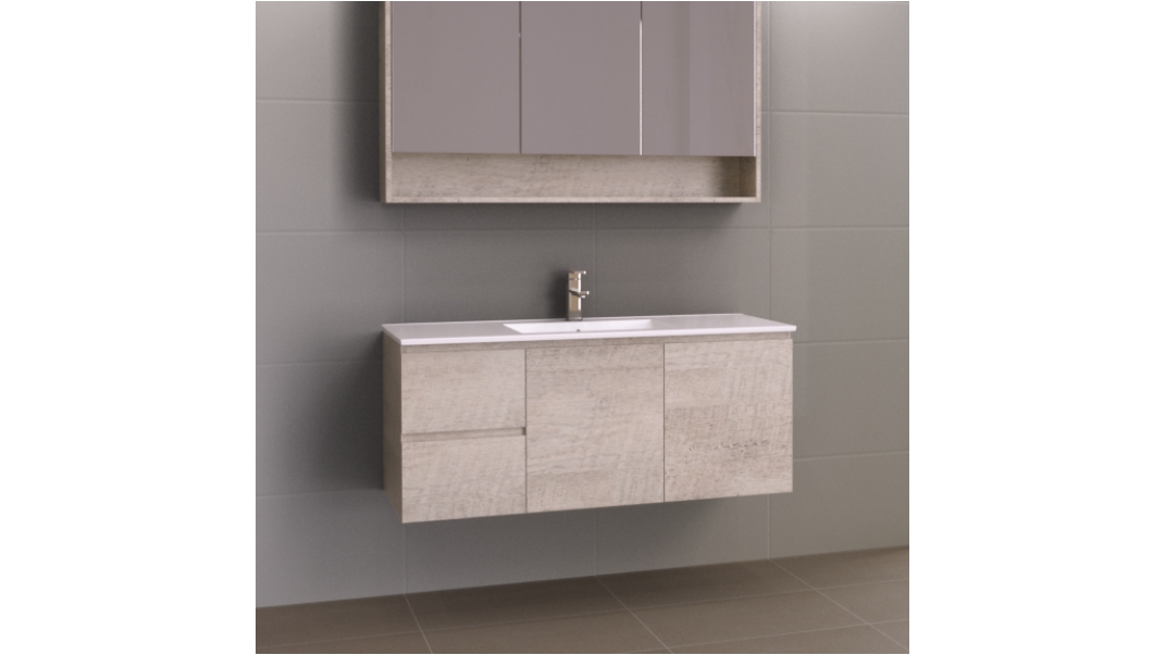 Timberline Austin 1200mm WallHung Vanity with Centre Bowl Alpha