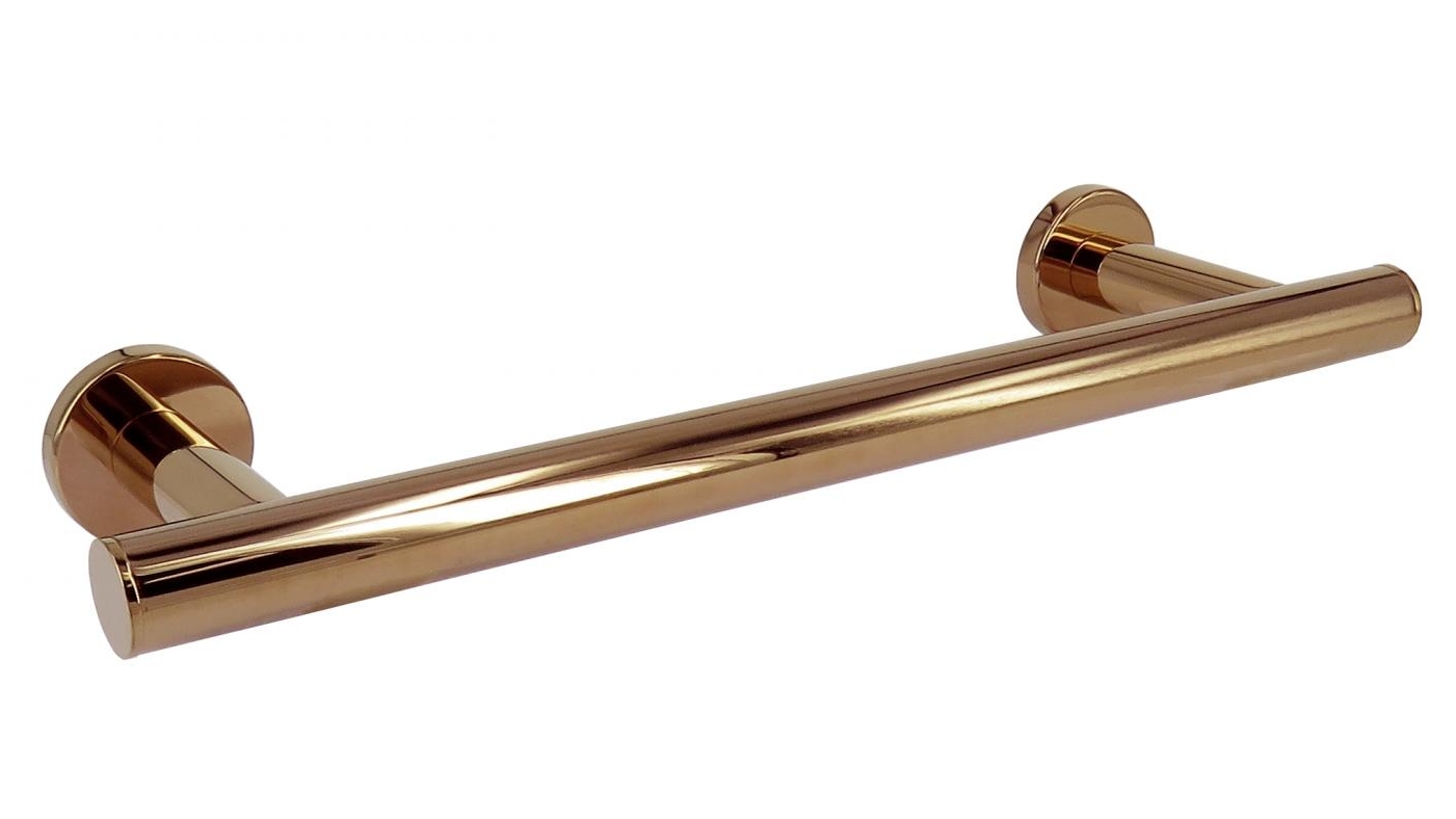 Arcisan Axus 30cm Single Towel Rail - Rose Gold PVD
