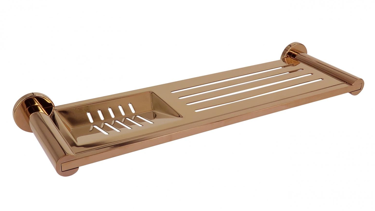 Arcisan Axus Stainless Steel Shelf with Soap Dish - Rose Gold