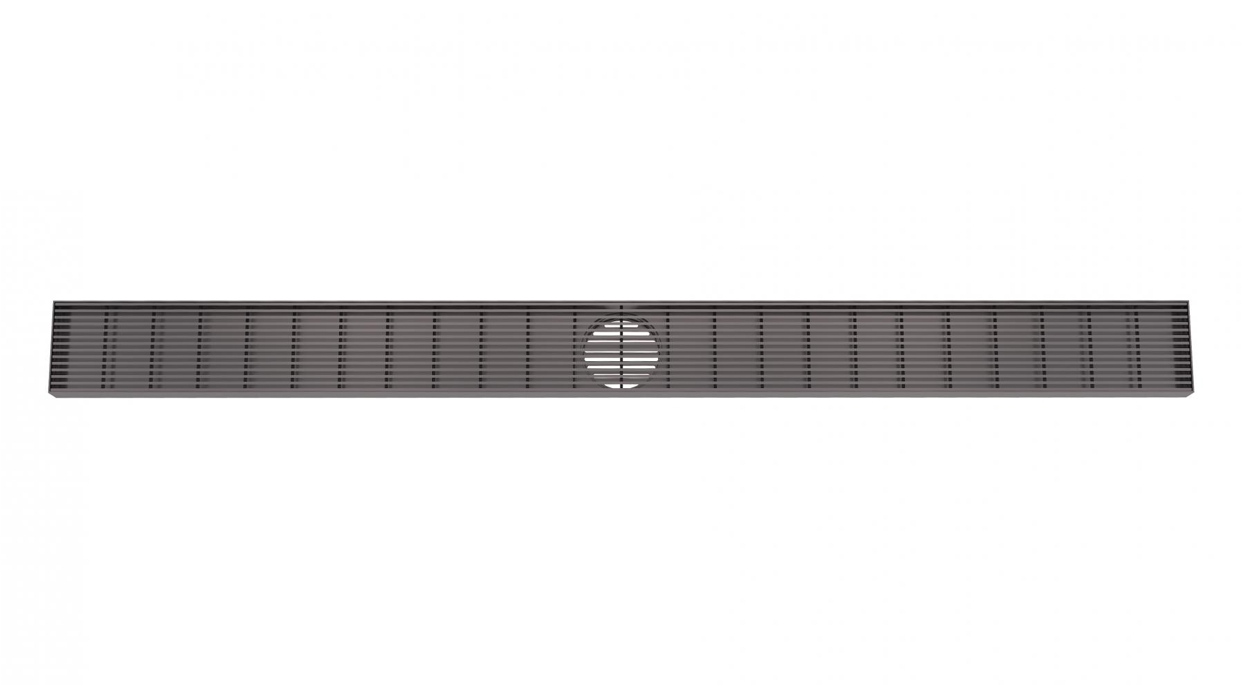 Linsol EzyFlow 1200 Linear Heelguard Channel Grate - Gunmetal