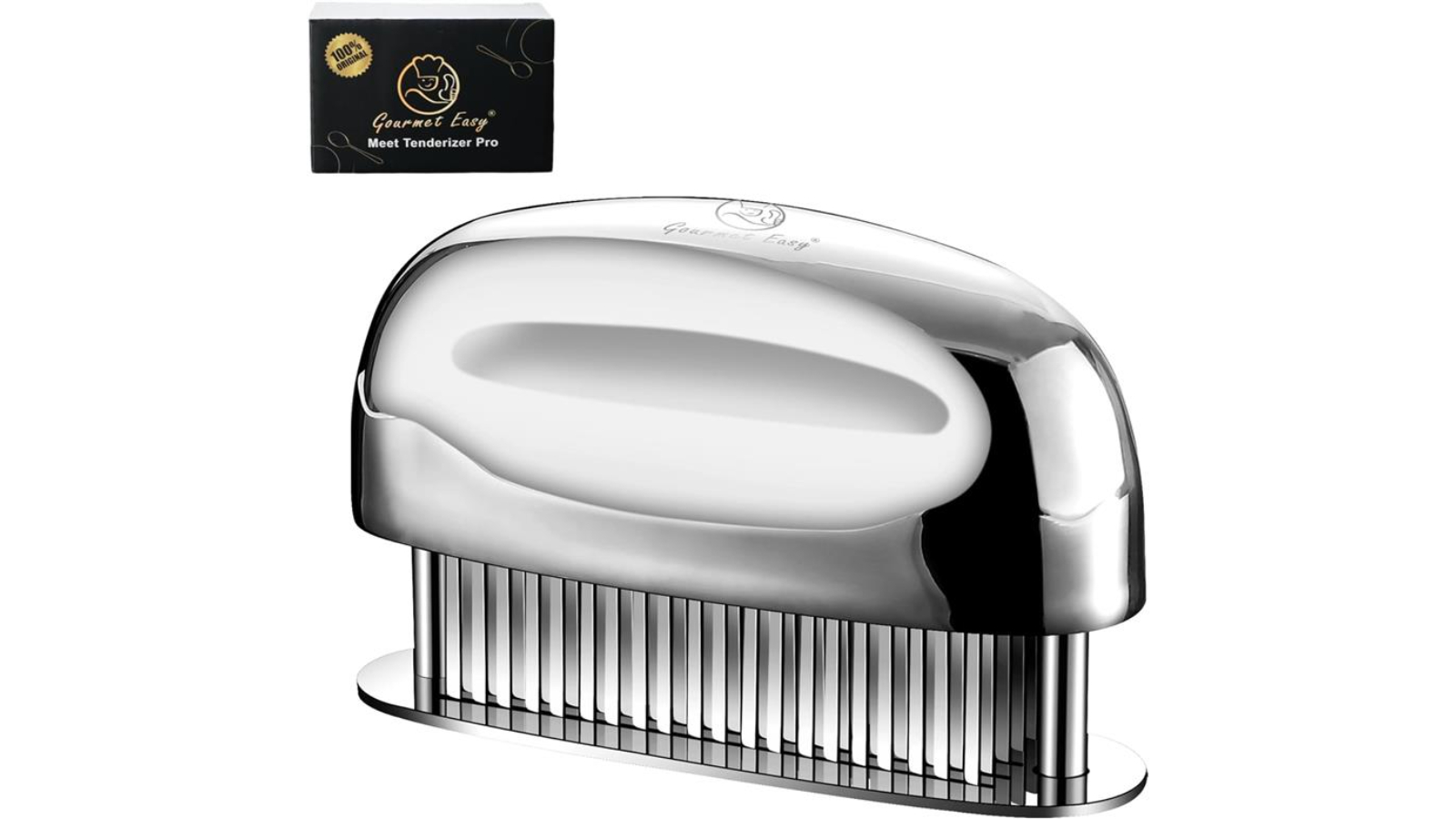Gourmet Easy 100% Stainless Steel Meat Tenderizer Tool
