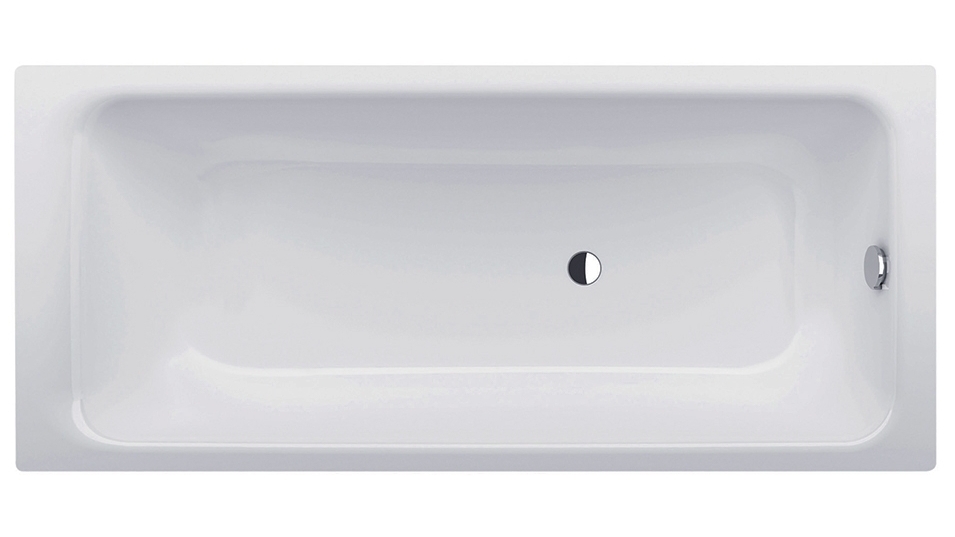 Bette BetteSelect 1800mm Drop-in Bath with White Overflow Waste