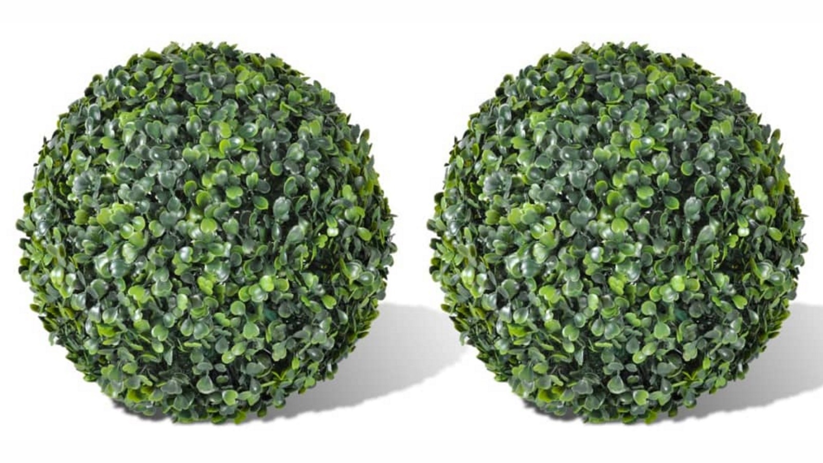 vidaXL 35cm 2 Piece Boxwood Ball Artificial Leaf Topiary Ball