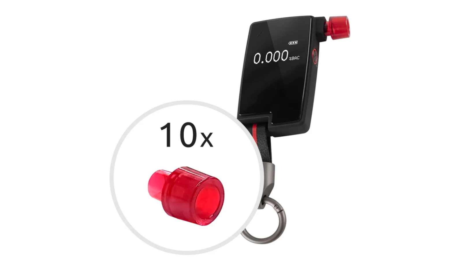 Andatech Pack of 10 Mouthpiece for GT Range - Red