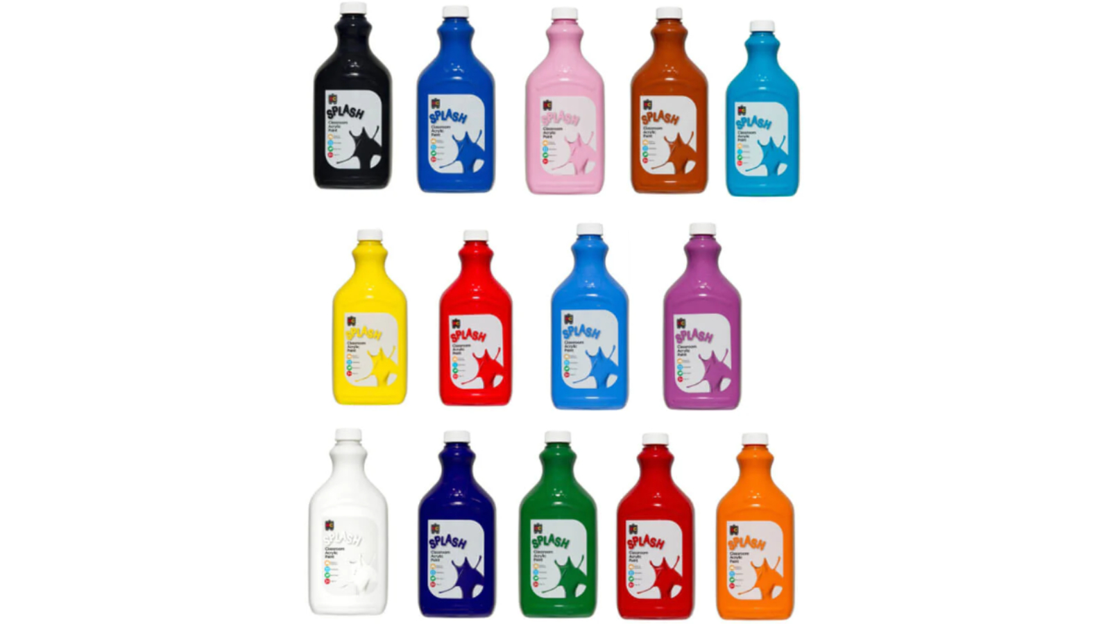 Educational Colours Splash Classroom 2 Litre Acrylic Paint