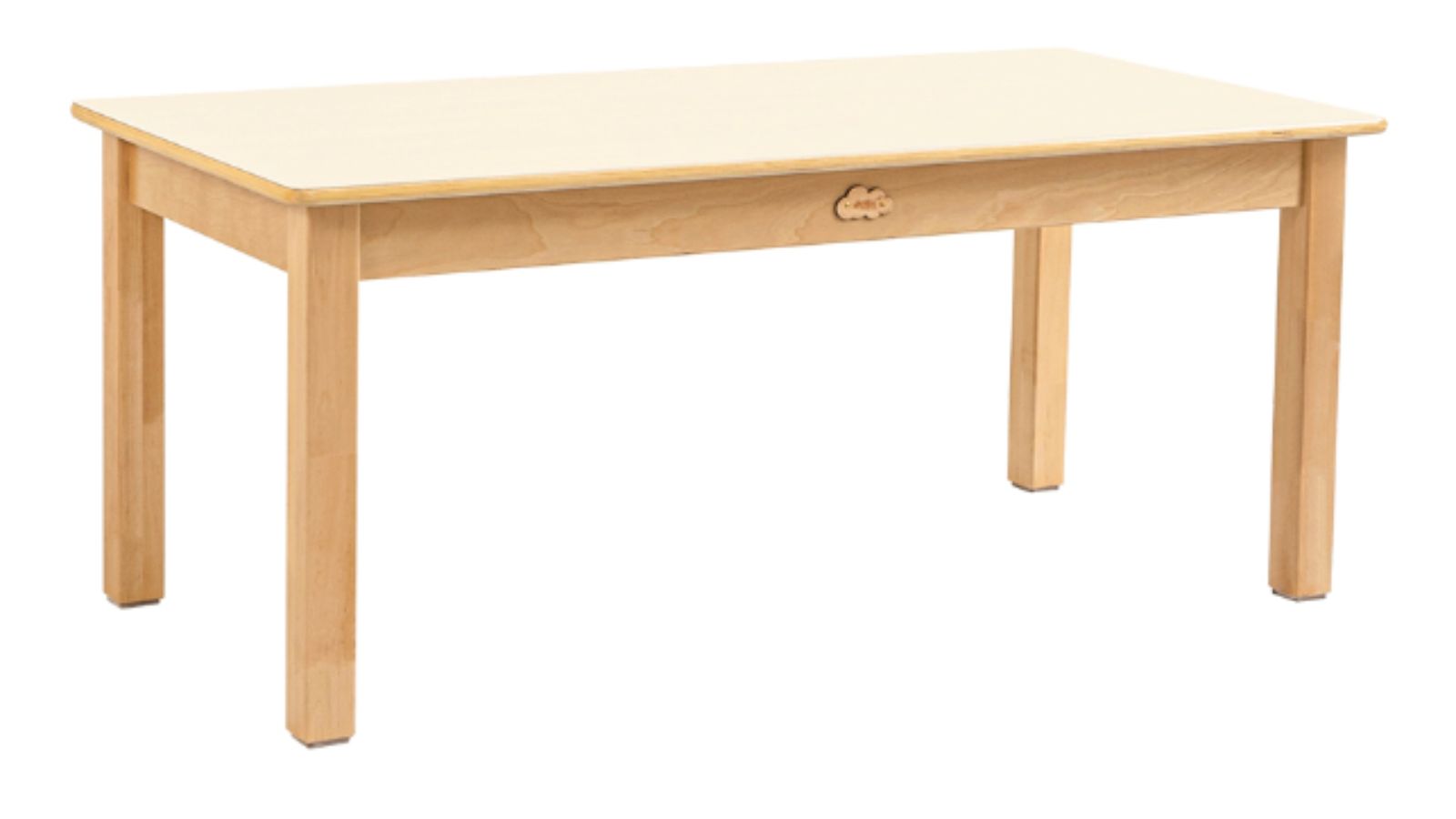Jooyes Kids Birch and White Rectangular Table