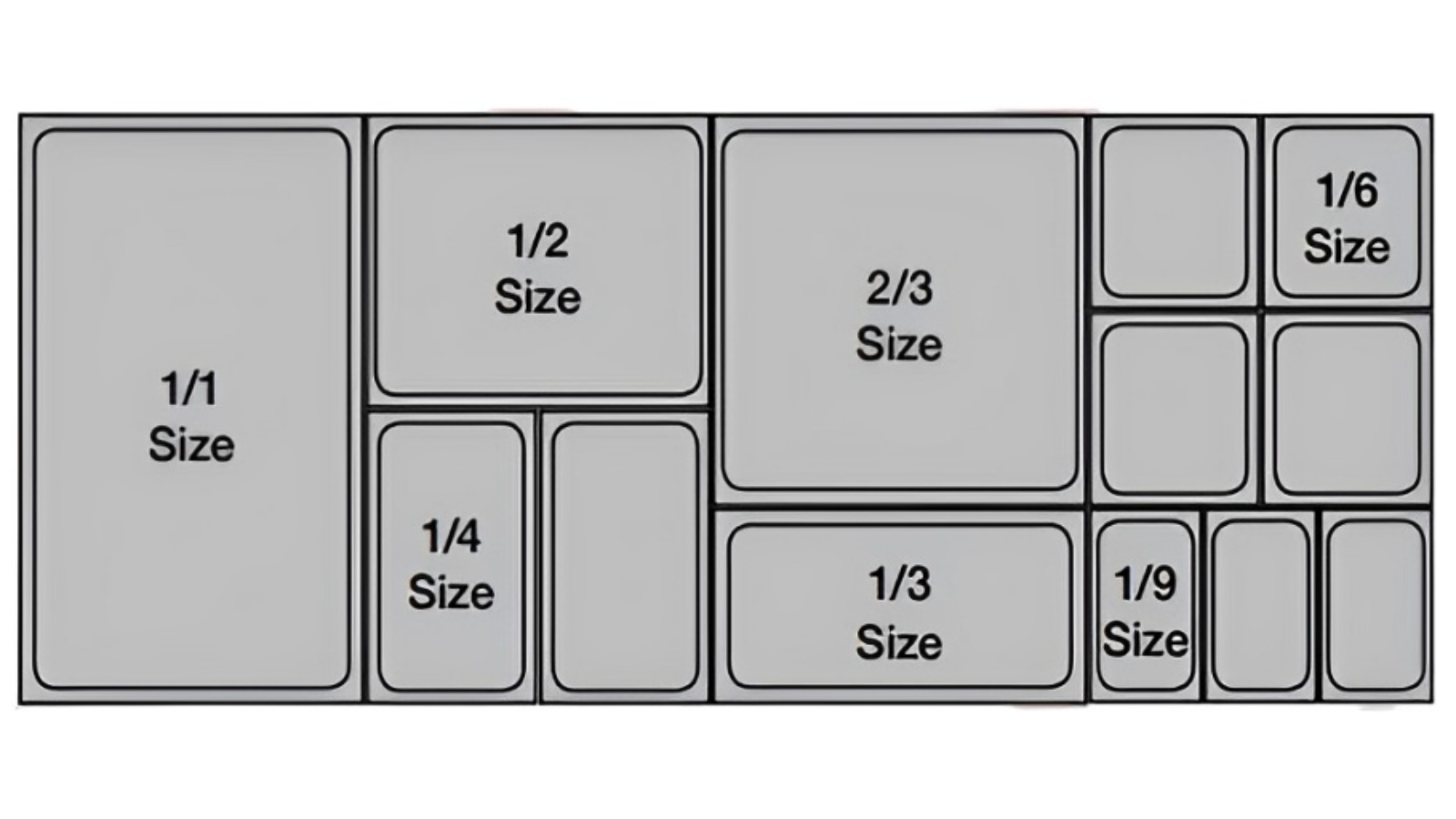 Soga Bundle of 6 Clear Gastronorm GN Pan 1/3 Food Tray Storage - 6.5cm