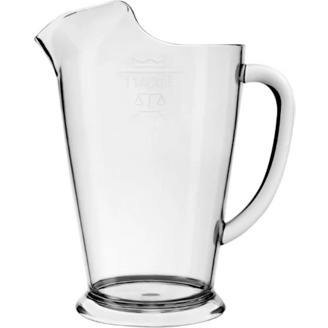 Crown Polycarb Jug with Ice Lip - 1140ml