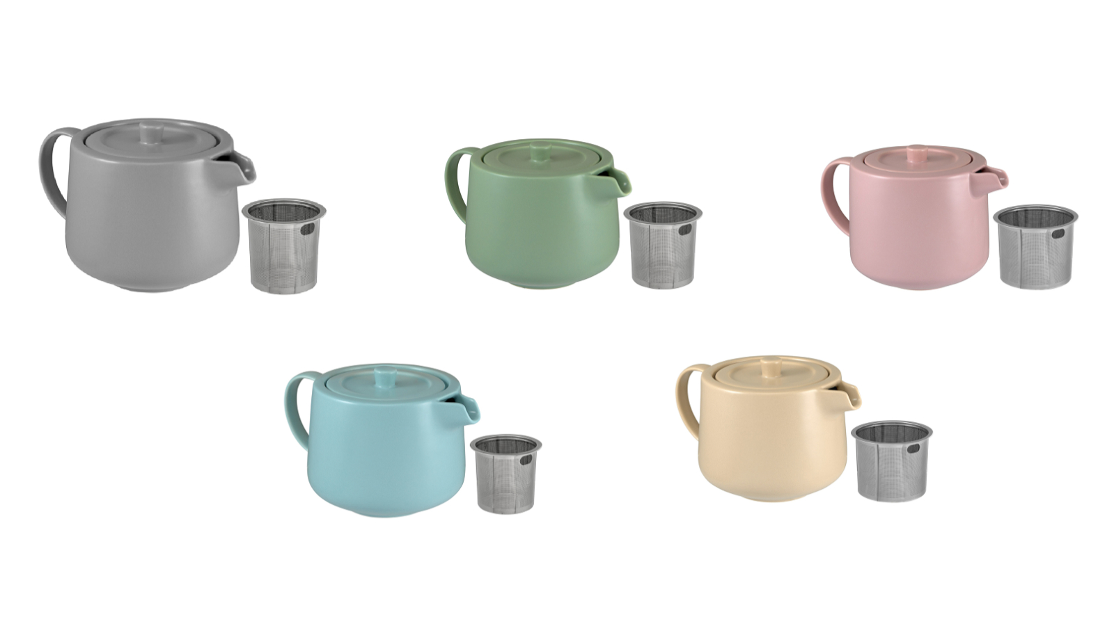 Maxwell and Williams Cafe Life Porcelain Teapot with Infuser