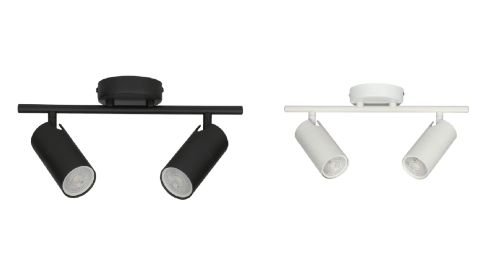 CLA Lighting GU10 2-Head Adjustable IP20 Interior Spotlight