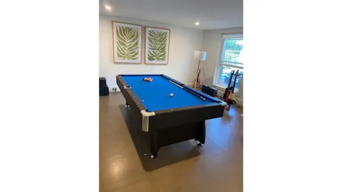Ksports Pub Size Pool Table 8FT Snooker Billiard Table 2.5cm Table Top ...