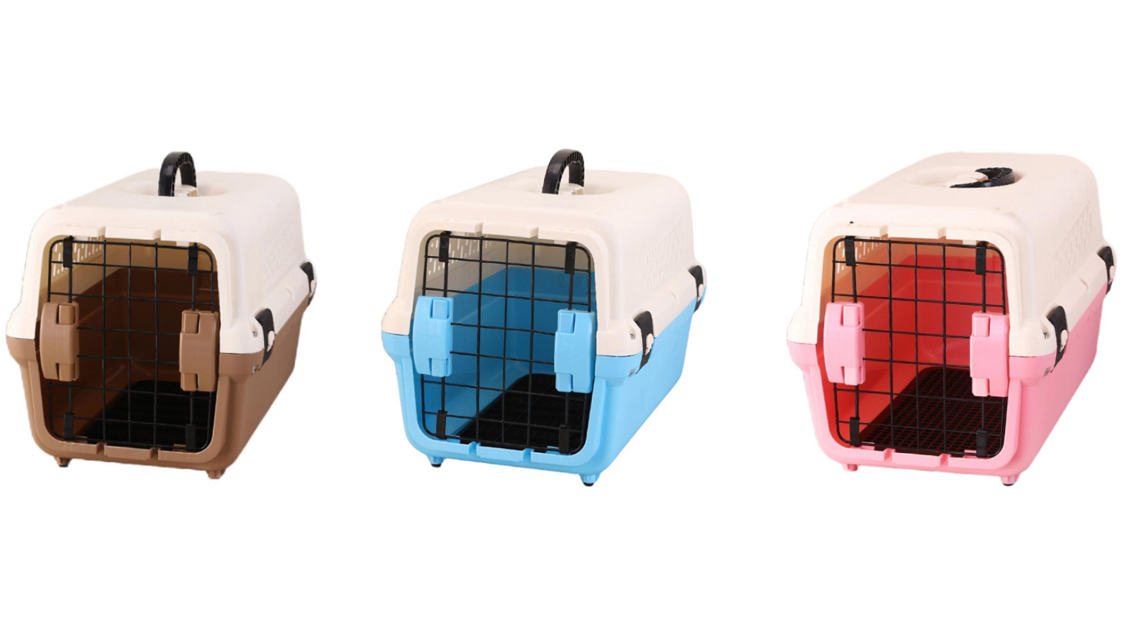 YES4PETS Portable Medium Pet Travel Cage with Tray and Window