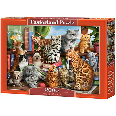 Castorland 2000 Piece Classic Puzzle - House of Cats