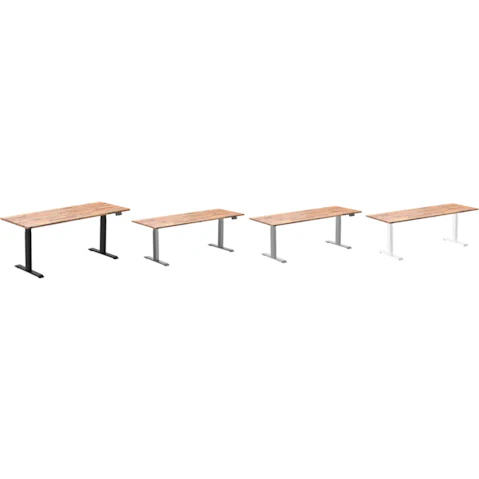 Desky Acacia Dual Softwood Sit Stand Desk