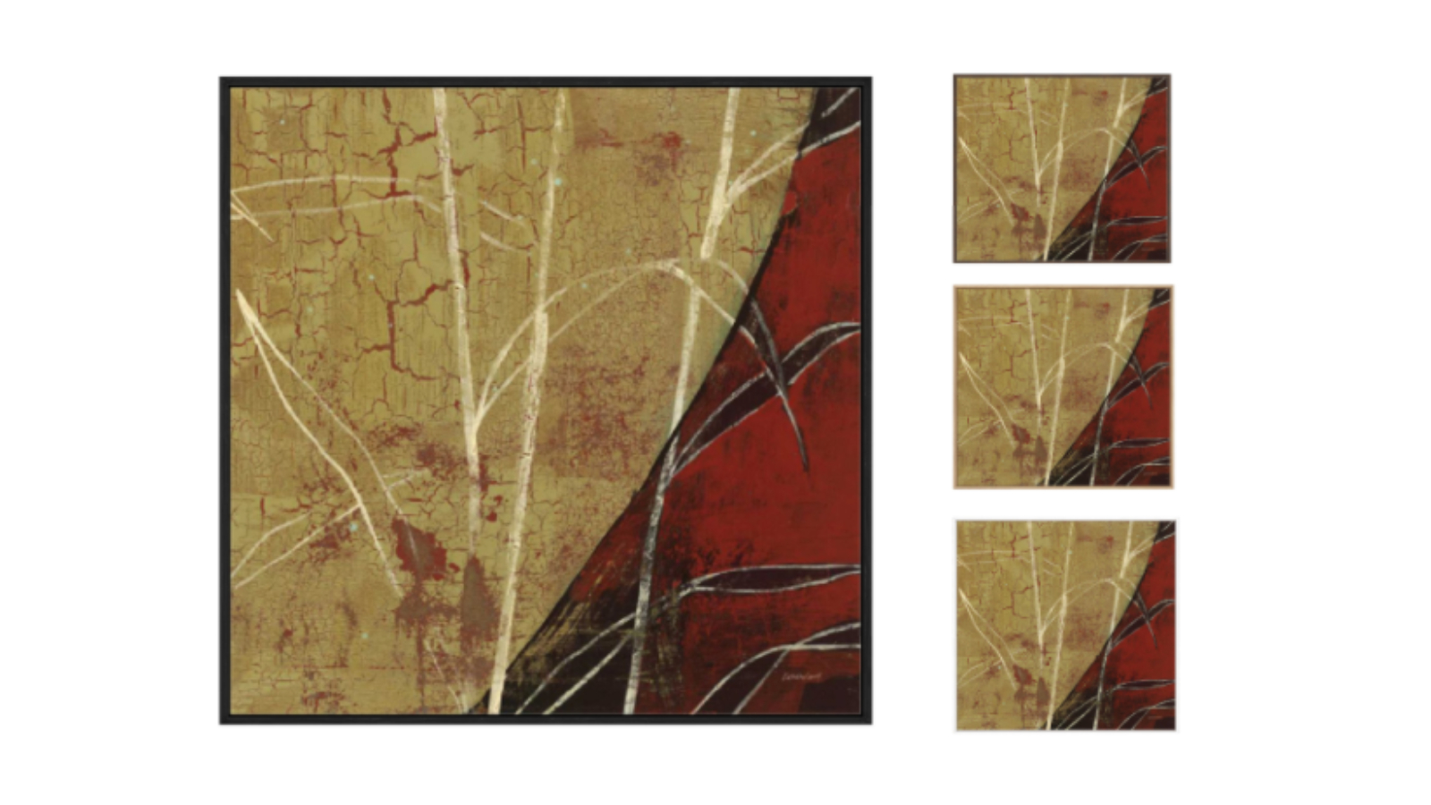 La Grolla Sun Stems Tile II Gallery Wall Art