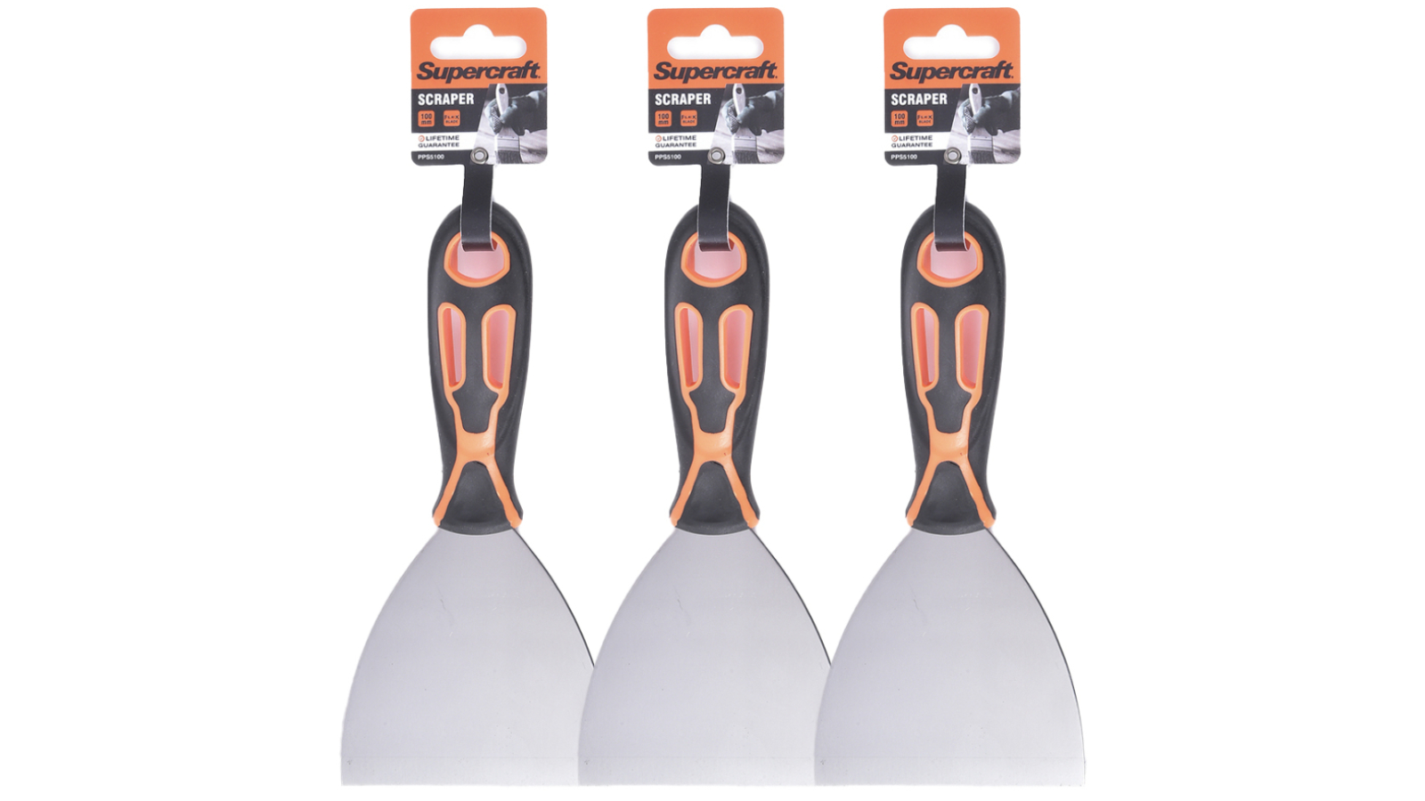 Supercraft Pack of 3 Putty Paint Scraper