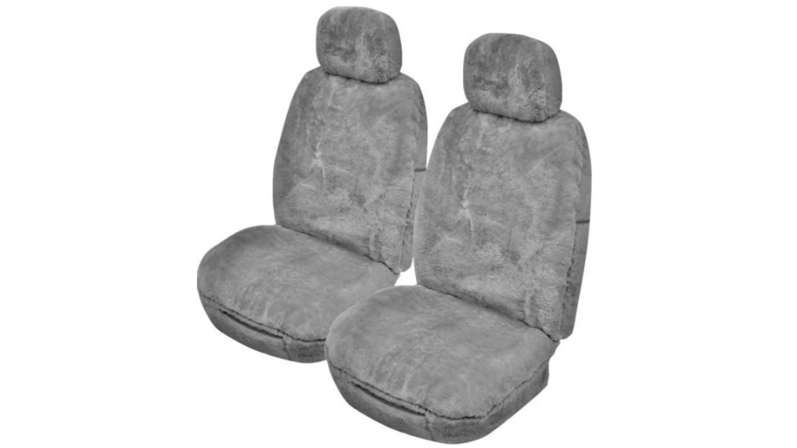 My Car Universal Size Softfleece Sheepskin Seat Cover - Grey